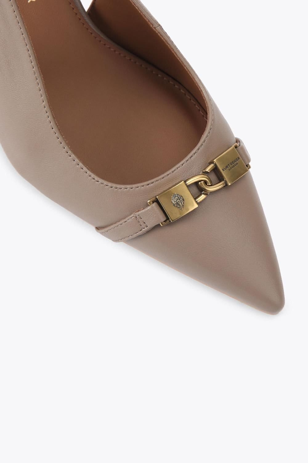 Kurt Geiger London Kurt Geiger London Women's 'Kingsley Slingback Heel' Leather Heels in Taupe - 4