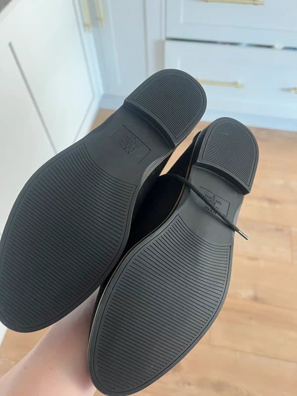 New Look Black suede laced shoes