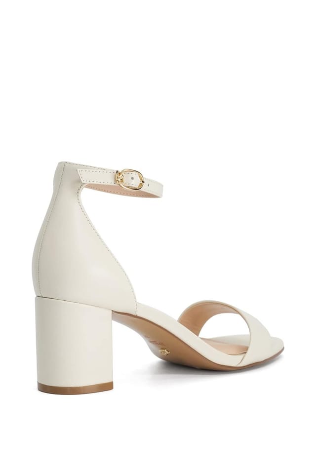 Dune London Dune London Women's Wide Fit 'Melins' Leather Sandals in Natural - 3