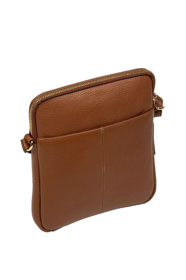 Pure Luxuries London Pure Luxuries London Women's 'Aisling' Leather Cross Body Bag in Tan - 3