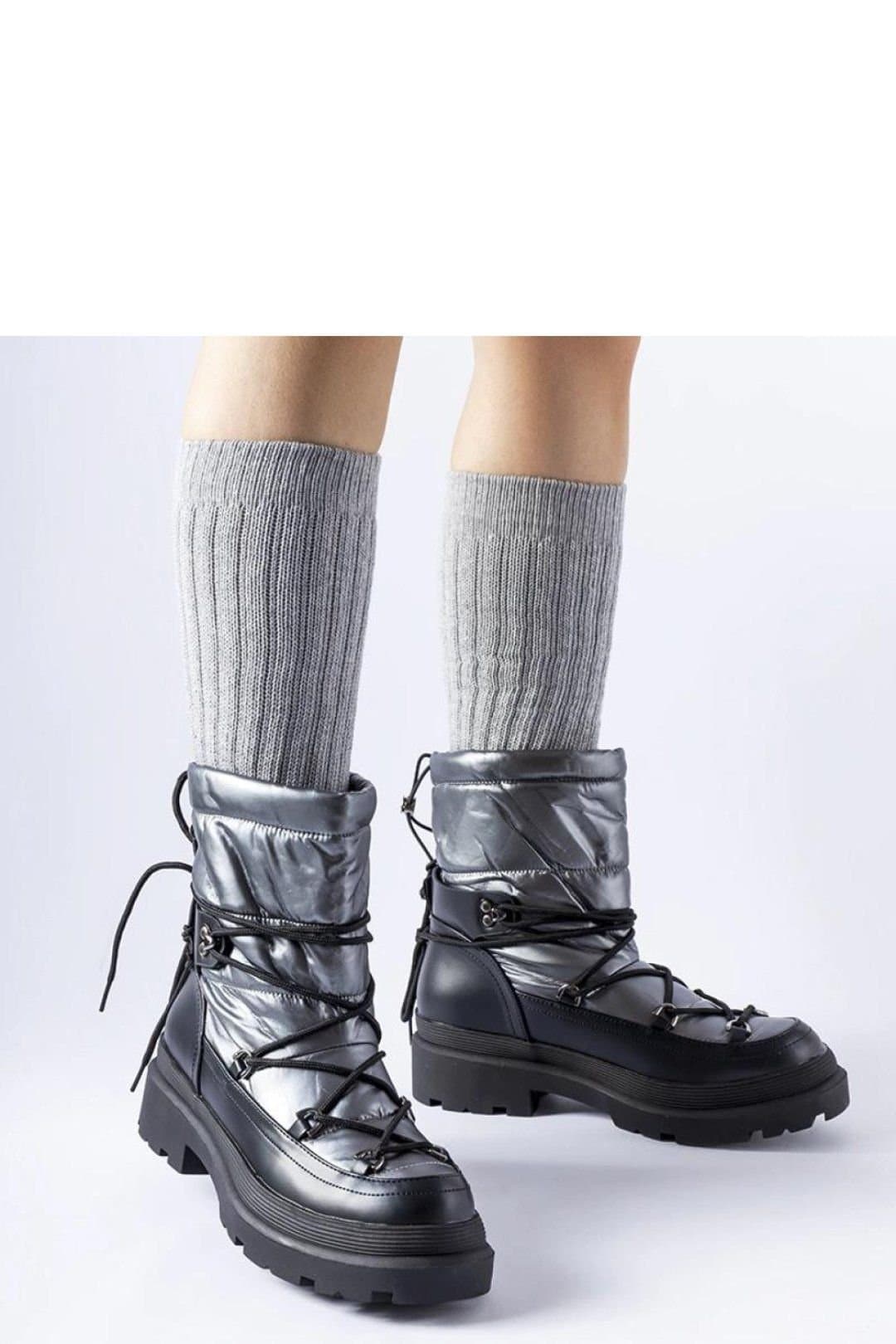 Love Lace Love Lace Women's Eagleville Snow Boots with Drawstring Warmth & Comfort in Grey