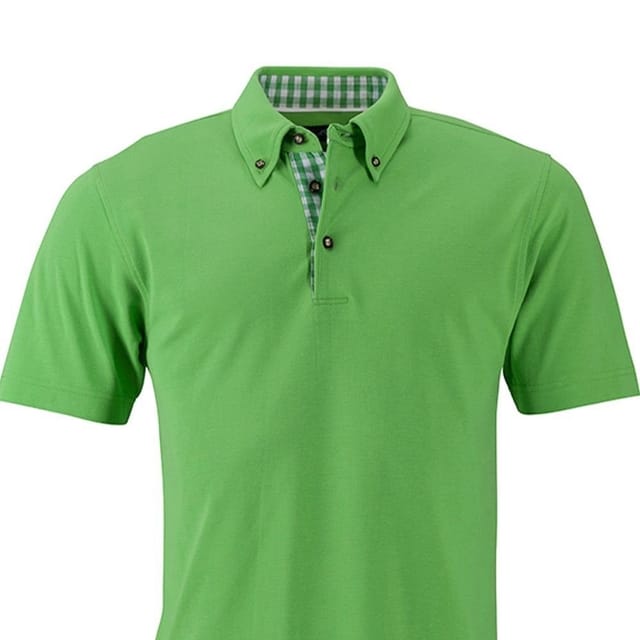 James and Nicholson James and Nicholson Men's Traditional Polo Shirt in Bright Green - 2