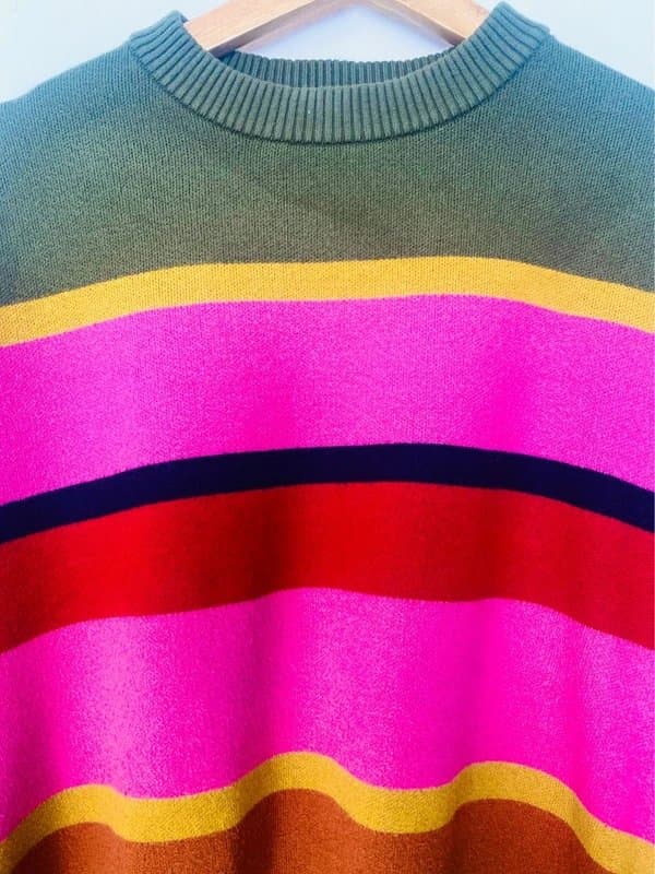Never Fully Dressed Never Fully Dressed Women's Striped Jumper Colourful Quality Sweater Size S 8-12