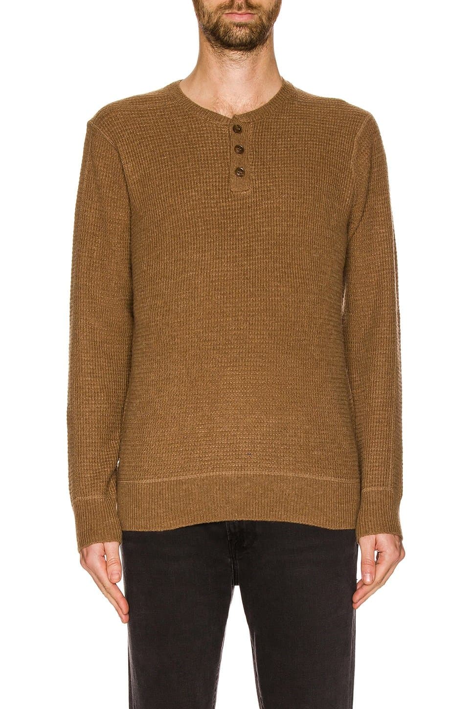 revolve Button Henley Sweater