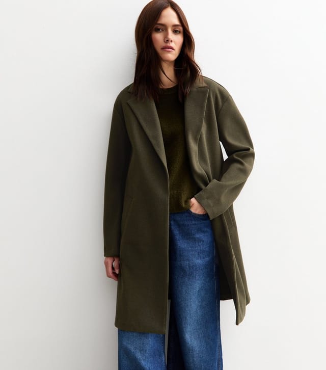 New Look Women's Light Khaki Unlined Tailored Coat New Look - 3