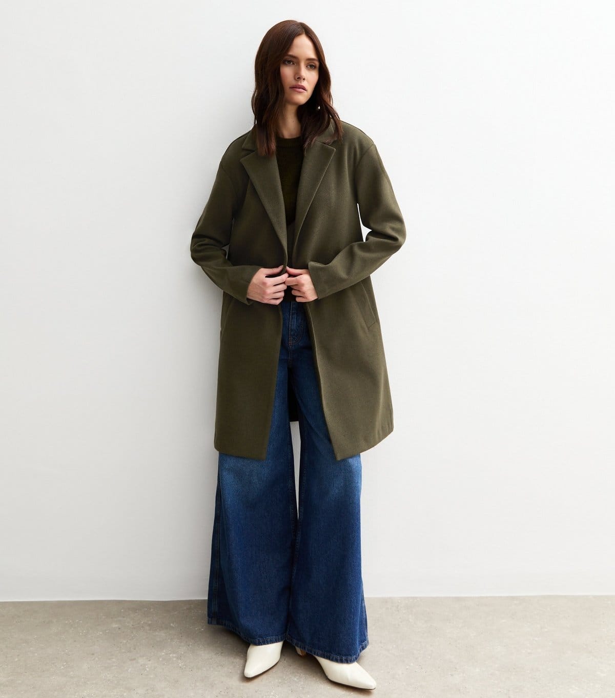 New Look Women's Light Khaki Unlined Tailored Coat New Look - 4