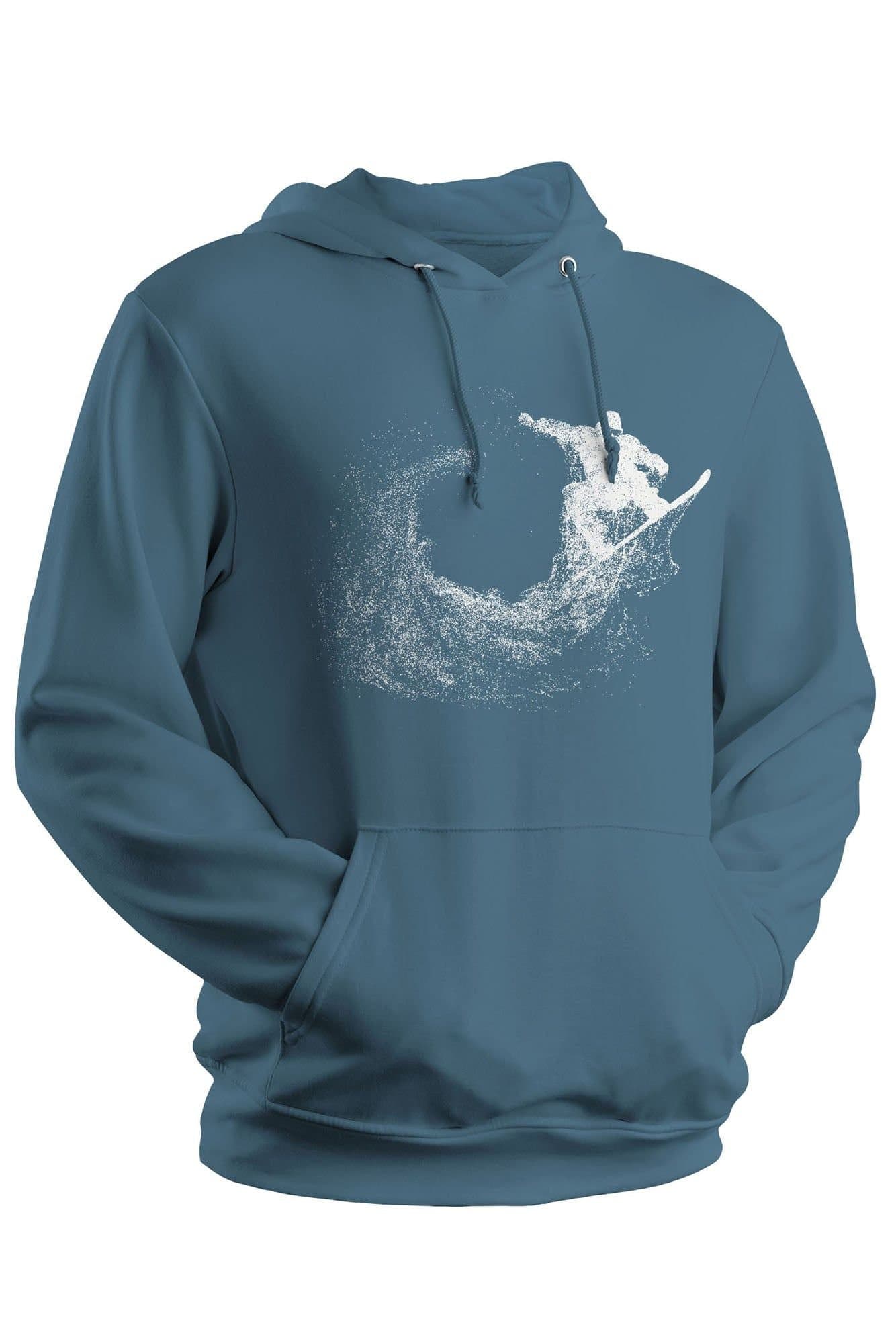 Bad Zebedee Bad Zebedee Men's Particle Dot Snowboarder Hoodie in Blue