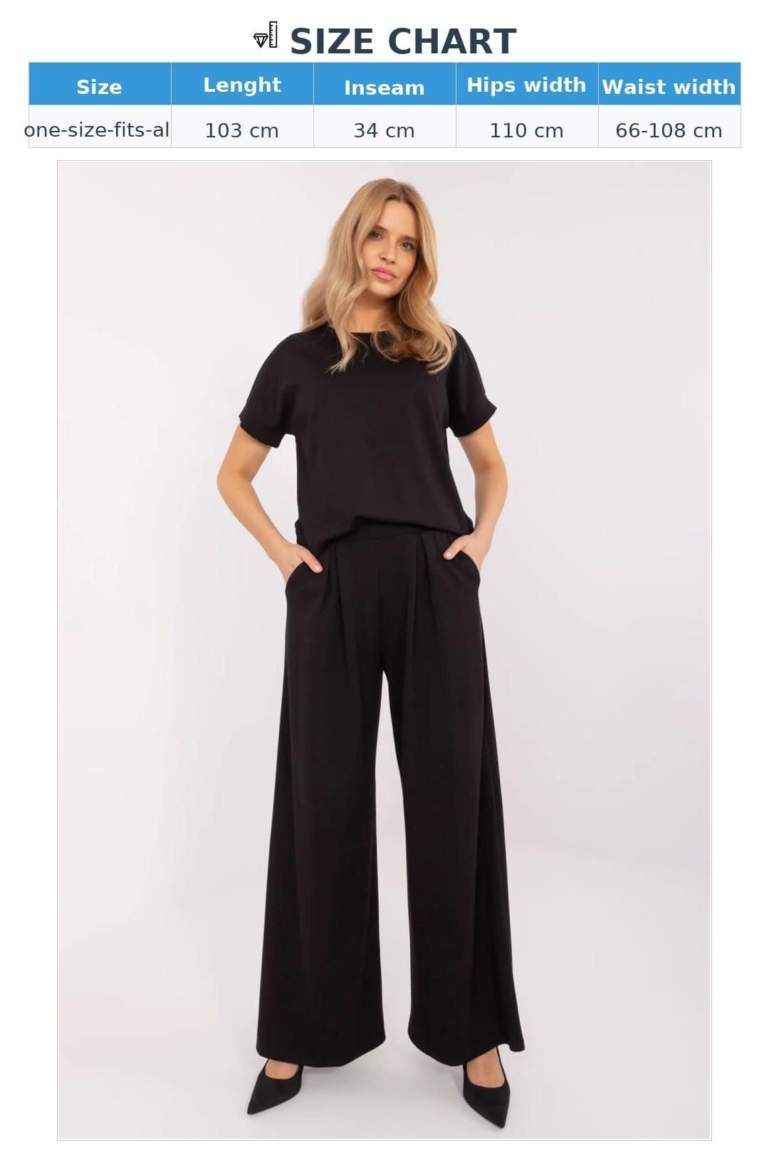 Love Lace Love Lace Women's Palazzo Sweatpants Tracksuit Trousers in Black - 4