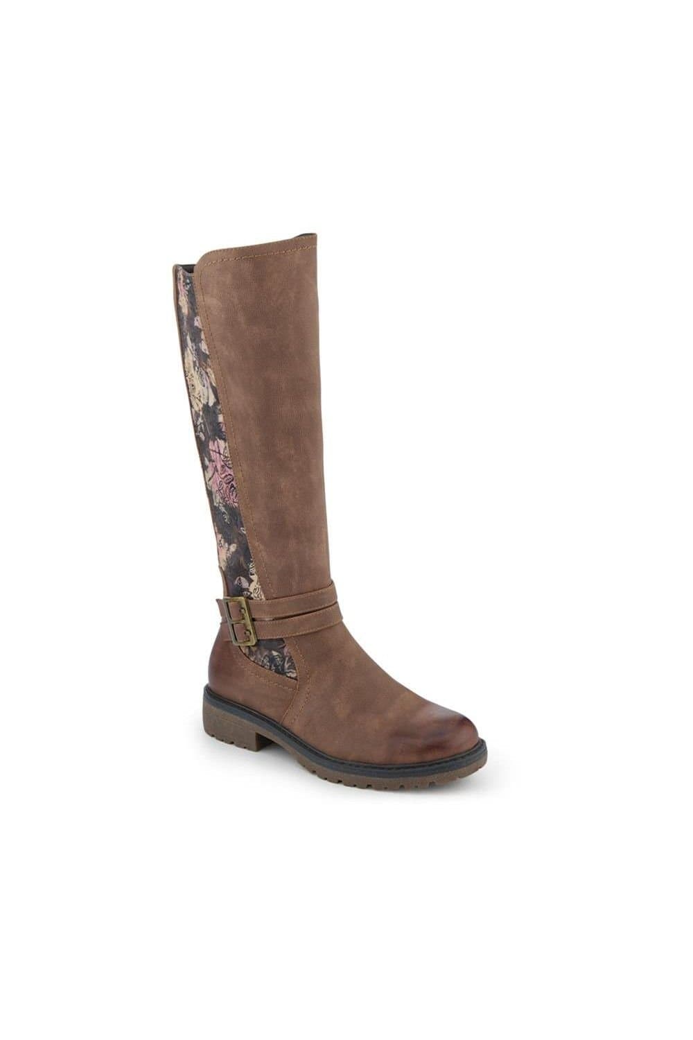 Pavers Pavers Women's Long Casual Boots in Tan