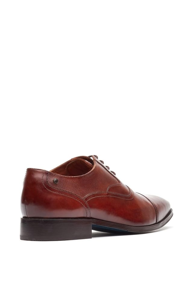 Base London Base London Men's Portico Toe Cap Oxford Shoe in Tan - 2