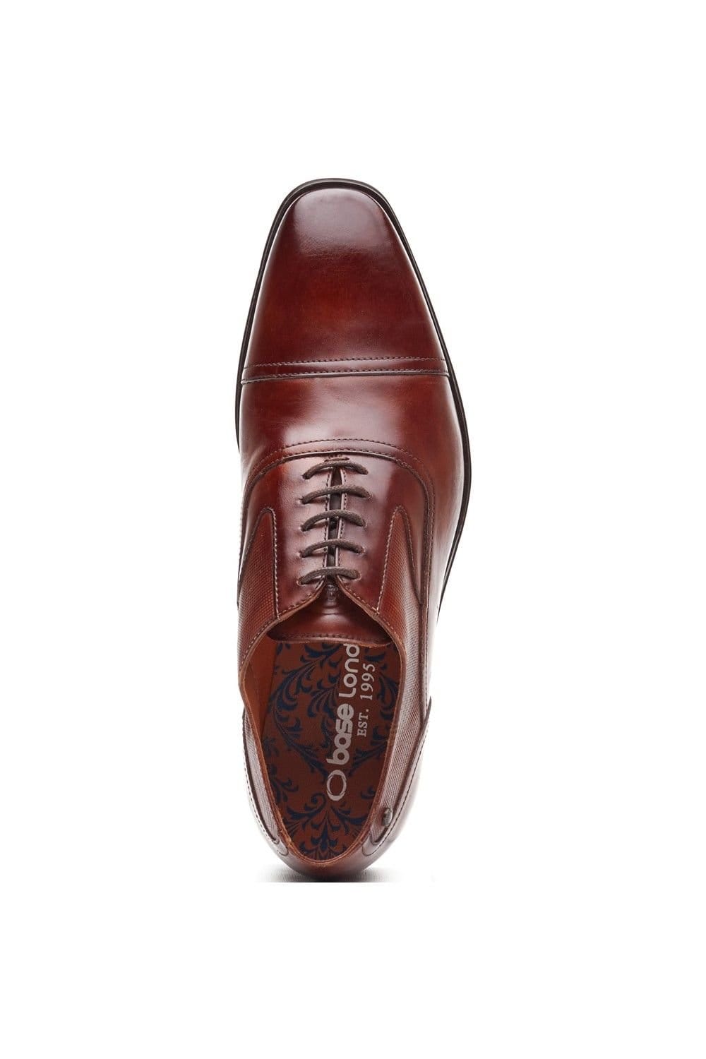 Base London Base London Men's Portico Toe Cap Oxford Shoe in Tan - 4