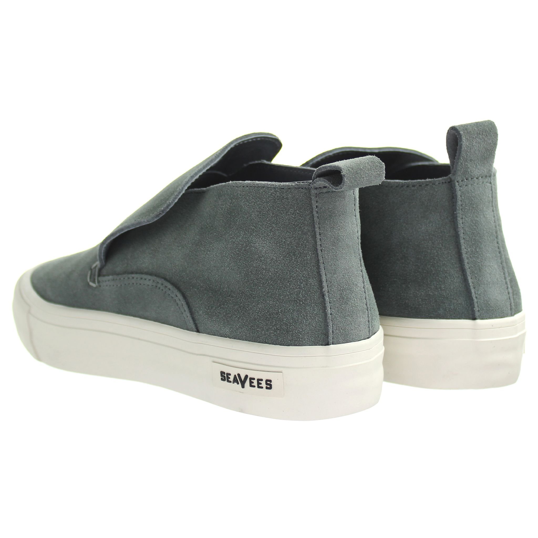 Seavees Seavees Women's Huntington Middle Greyboard Suede Slip-On Grey Suede Leather Shoes - 3