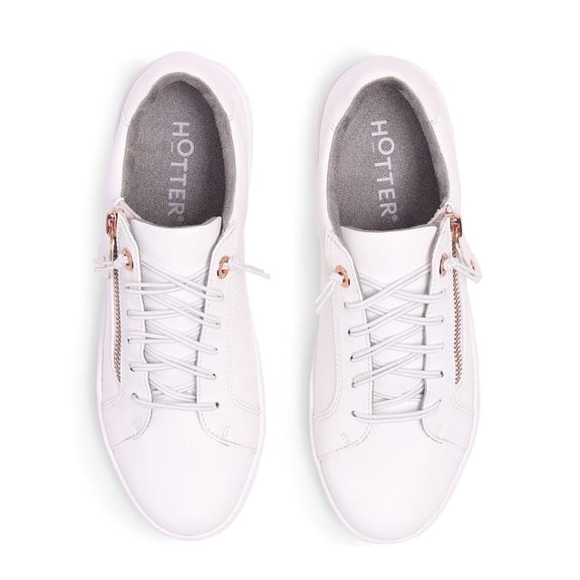 Hotter Hotter Women's 'Leonie' Trainers in White - 3