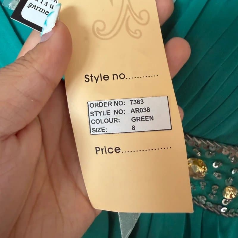 Cotton Club Cotton Club Deadstock Embellished Halter Midi Dress | Y2K Prom Fairy Formal Dress (UK8/10)