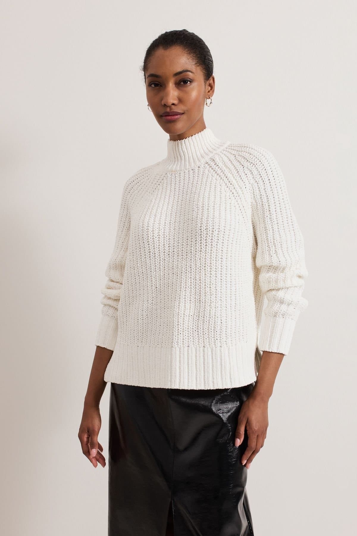 Phase Eight Phase Eight Off-White Chunky Chenille Knit Jumper