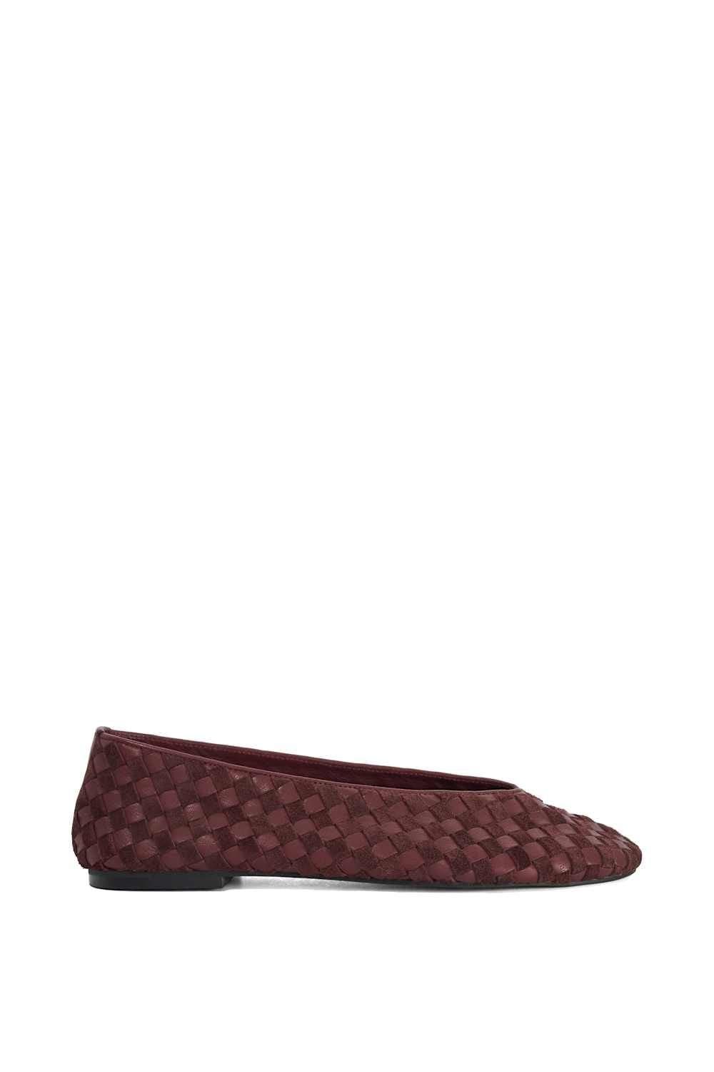 Dune London Dune London Women's 'Homely' Ballet Pumps in Burgundy