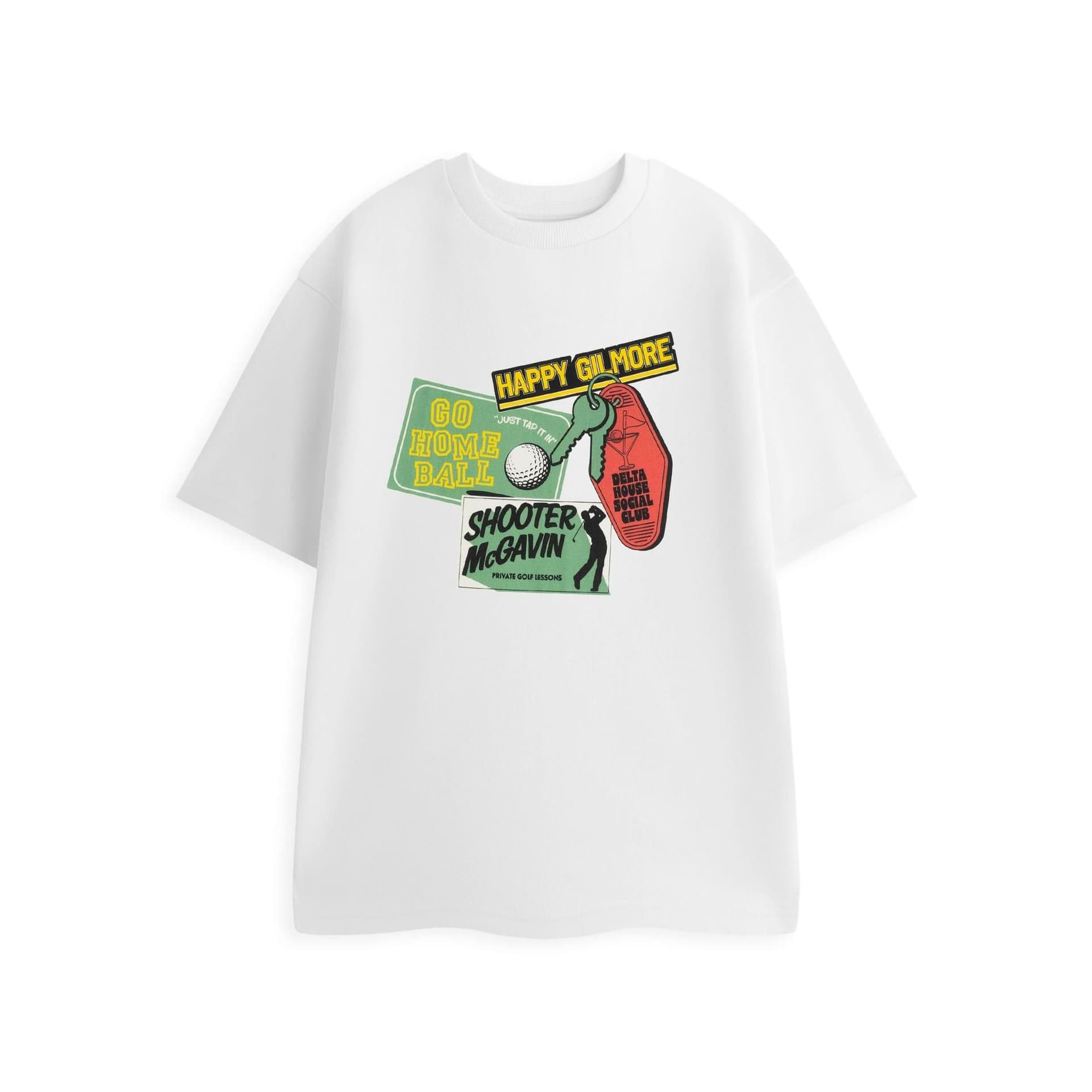 Happy Gilmore Happy Gilmore Men's Short Sleeved T-Shirt | White | Official Merch