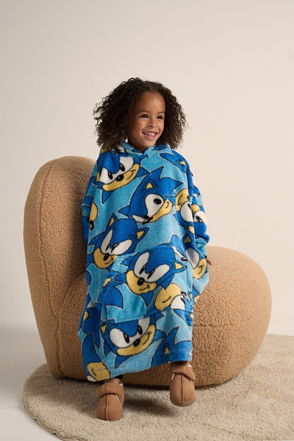 Sonic Sonic Men's Hooded Blanket in Blue