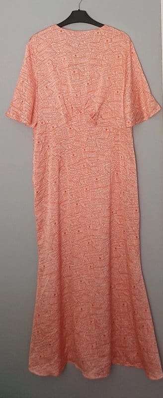 Never Fully Dressed Orange Good News Midaxi Dress - size 18