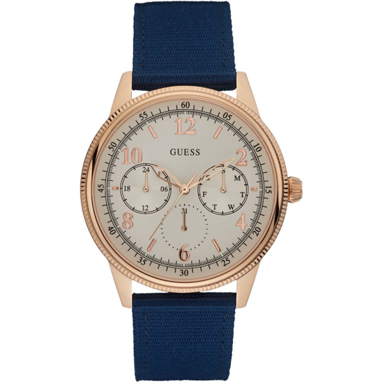 GUESS Guess Men's W0863G4 44mm Quartz Watch in Blue