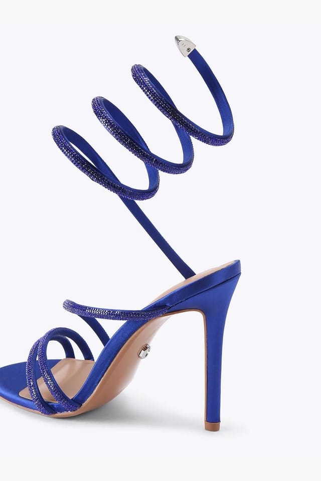 Carvela Carvela Women's 'Spiral 105' Fabric Heels in Blue - 3