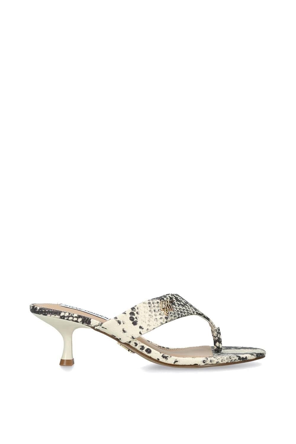 Steve Madden STEVE MADDEN Women's 'Soundview Snakeprint' Sandals in Cream