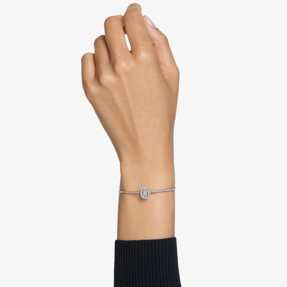 Swarovski Swarovski Women's Millenia Octagon Cut Bracelet 5638494 in Silver - 4