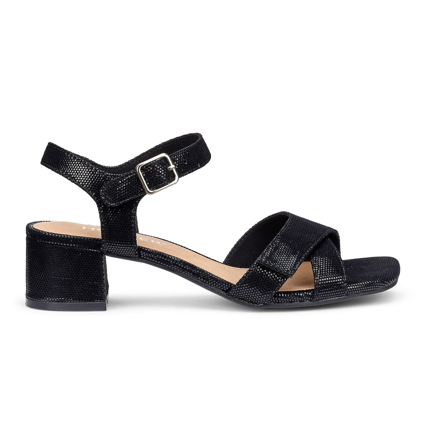 Hotter Hotter Women's 'Riviera' Block Heel Sandals in Black