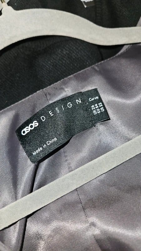 ASOS Grey Satin Waistcoat