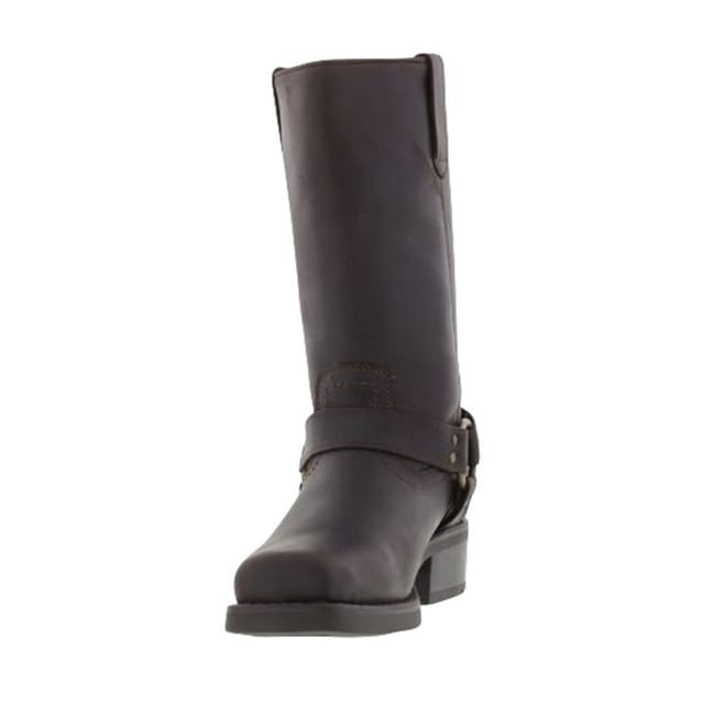Woodland Woodland Men's High Harley Western Harness Leather Boots in Dark Brown - 3