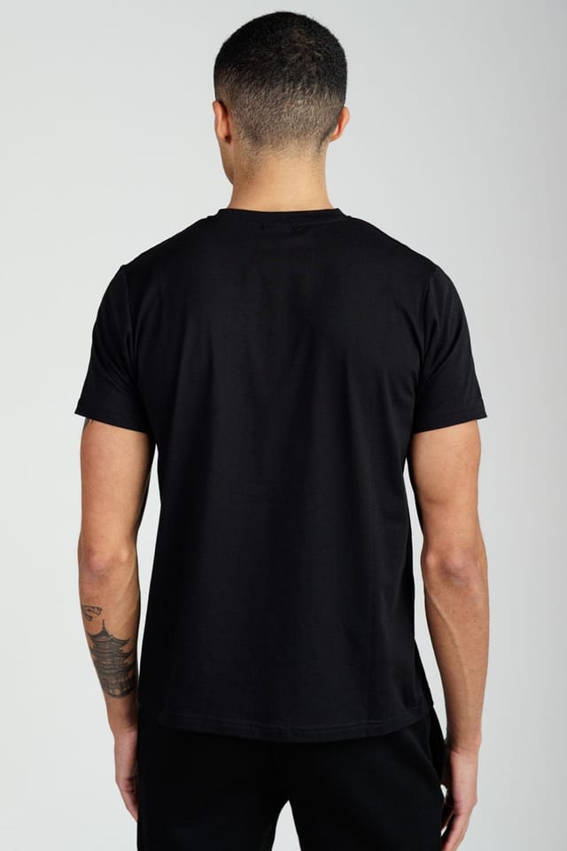 Foray Foray Men's Short Sleeve Cotton Utility Pocket Crew T-Shirt in Black - 2