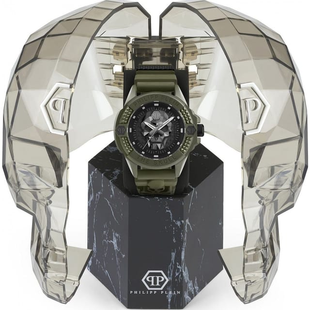 Philipp Plein Philipp Plein Men's PWUBA0423 44mm Quartz Watch in Green - 3