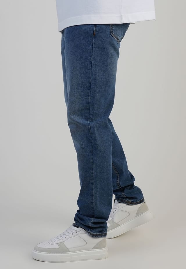 SikSilk SikSilk Men's Slim Fit Jeans in Mid Blue - 2