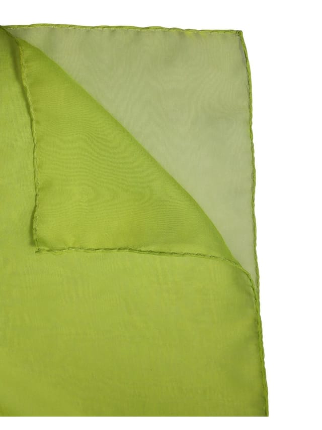 Dolce & Gabbana Dolce & Gabbana Women's Green Silk Rectangle Wrap Shawl Neck Warmer Scarf - 3