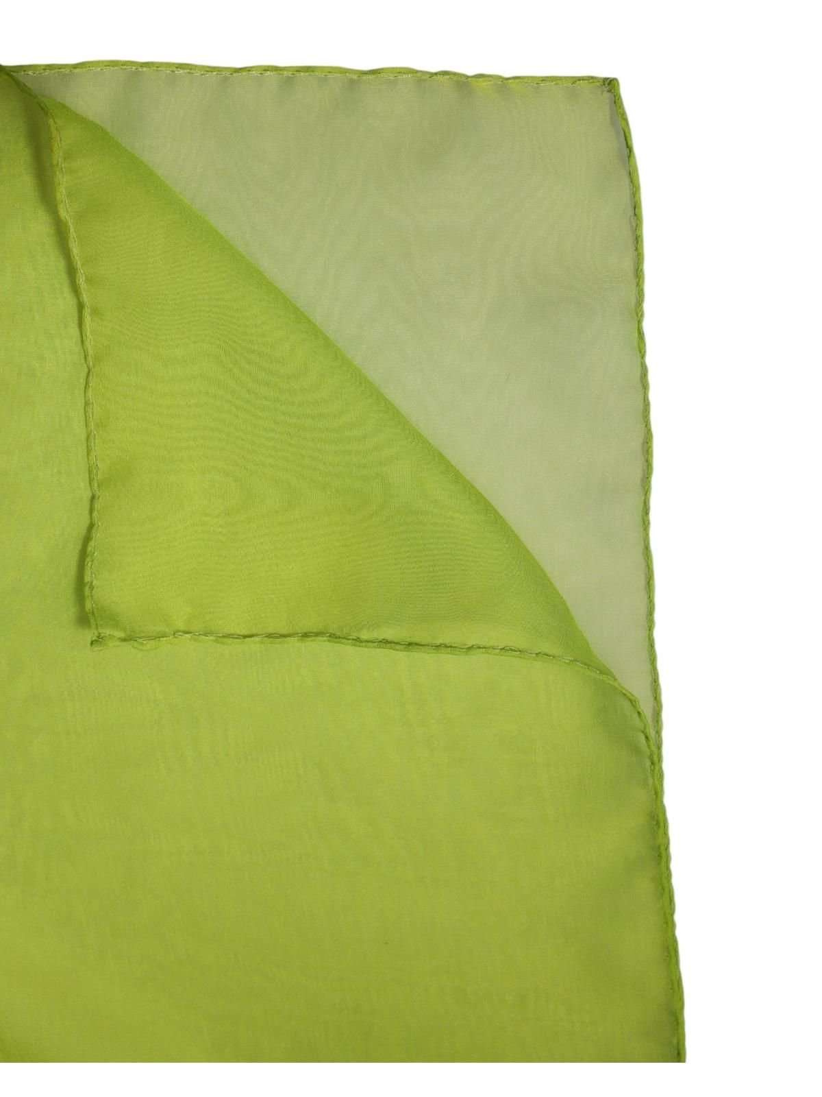 Dolce & Gabbana Dolce & Gabbana Women's Green Silk Rectangle Wrap Shawl Neck Warmer Scarf - 4