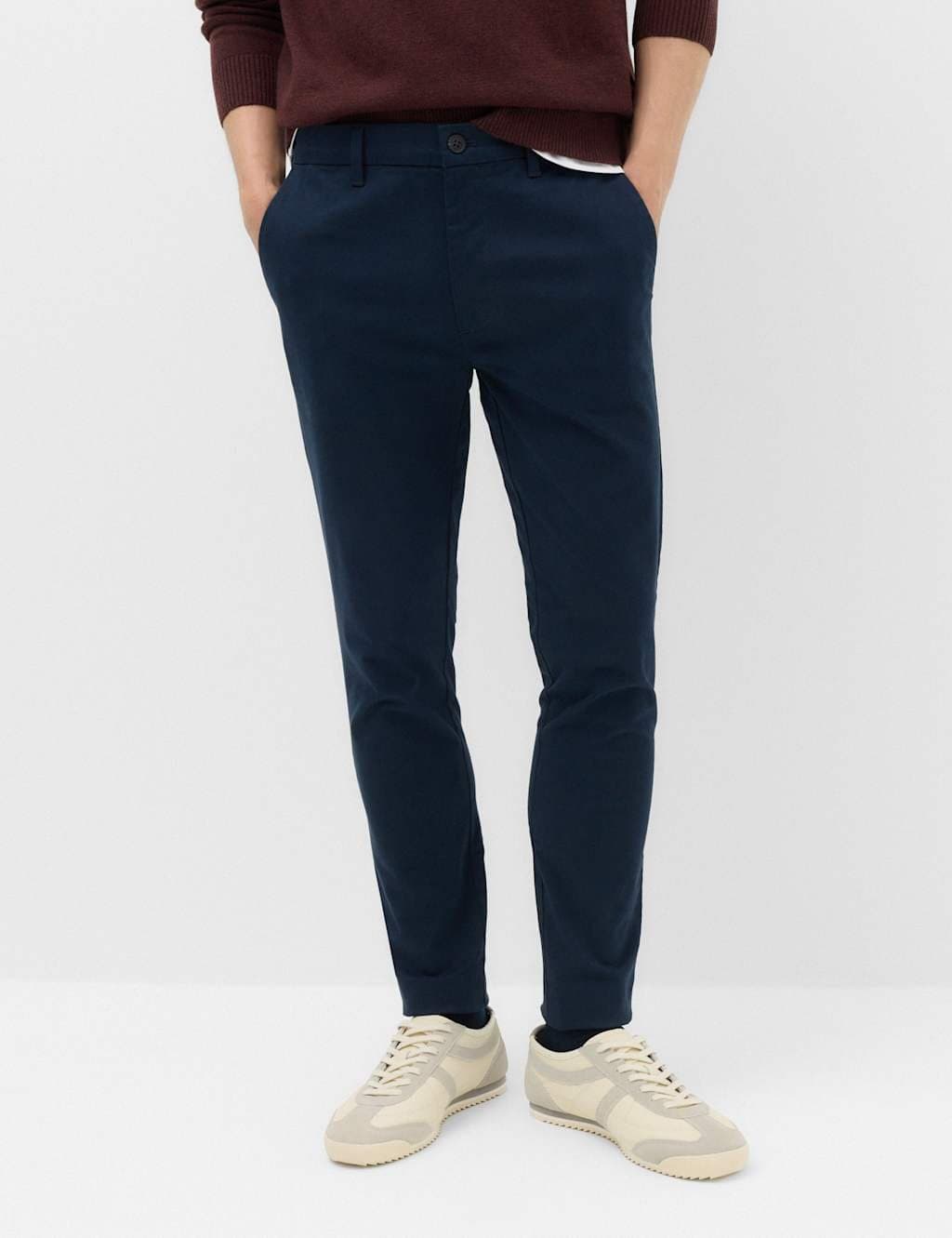 Marks & Spencer M&S Skinny Fit Stretch Chinos Navy