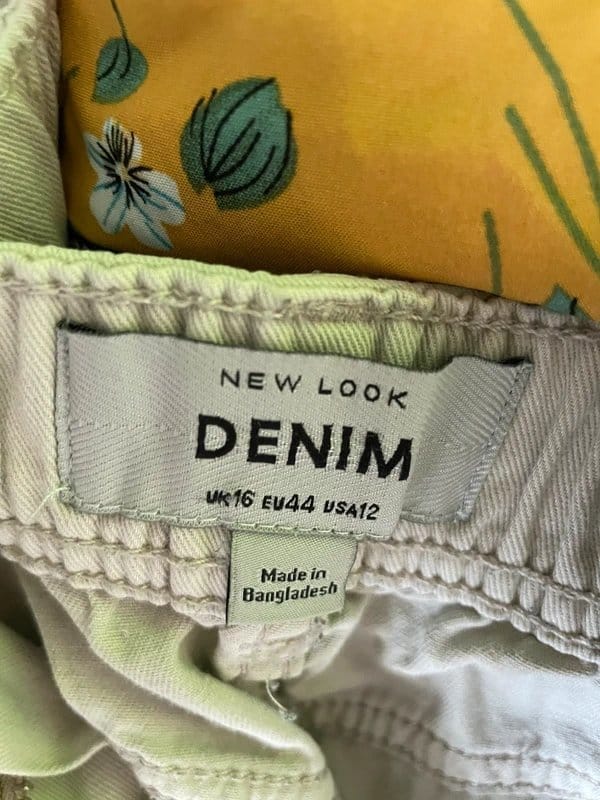 New Look Beige Denim Cargo Pants