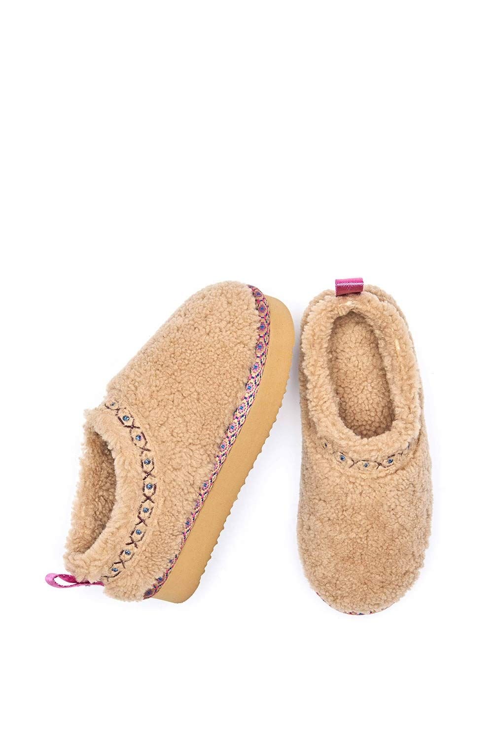 Moshulu Moshulu Women's 'Cuba' Woolly Mule Slippers in Beige - 2