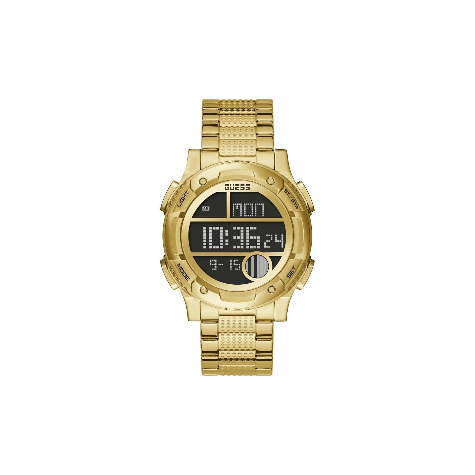 Guess Guess Men's GW0271G2 Zip 45mm Quartz Watch in Gold
