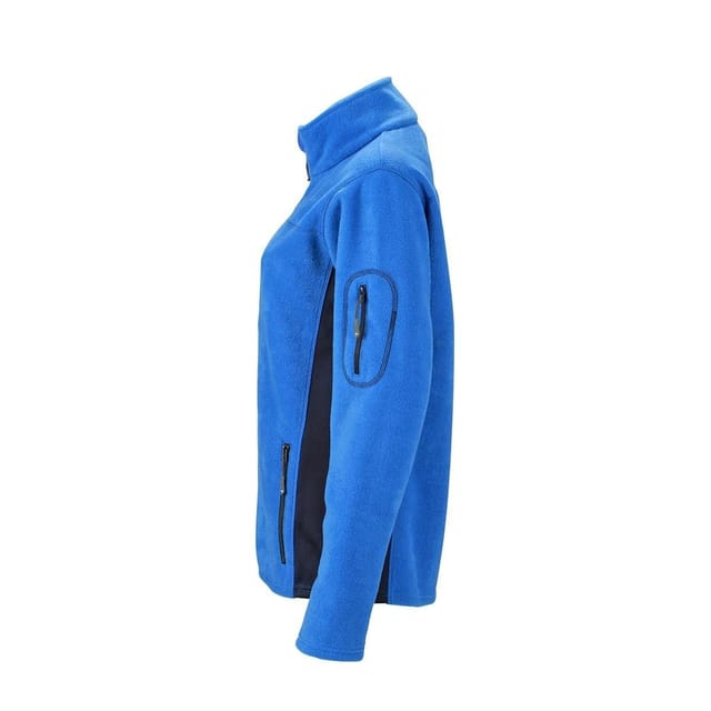 James and Nicholson James and Nicholson Women's Strong Work Fleece Jacket in Mid Blue - 3
