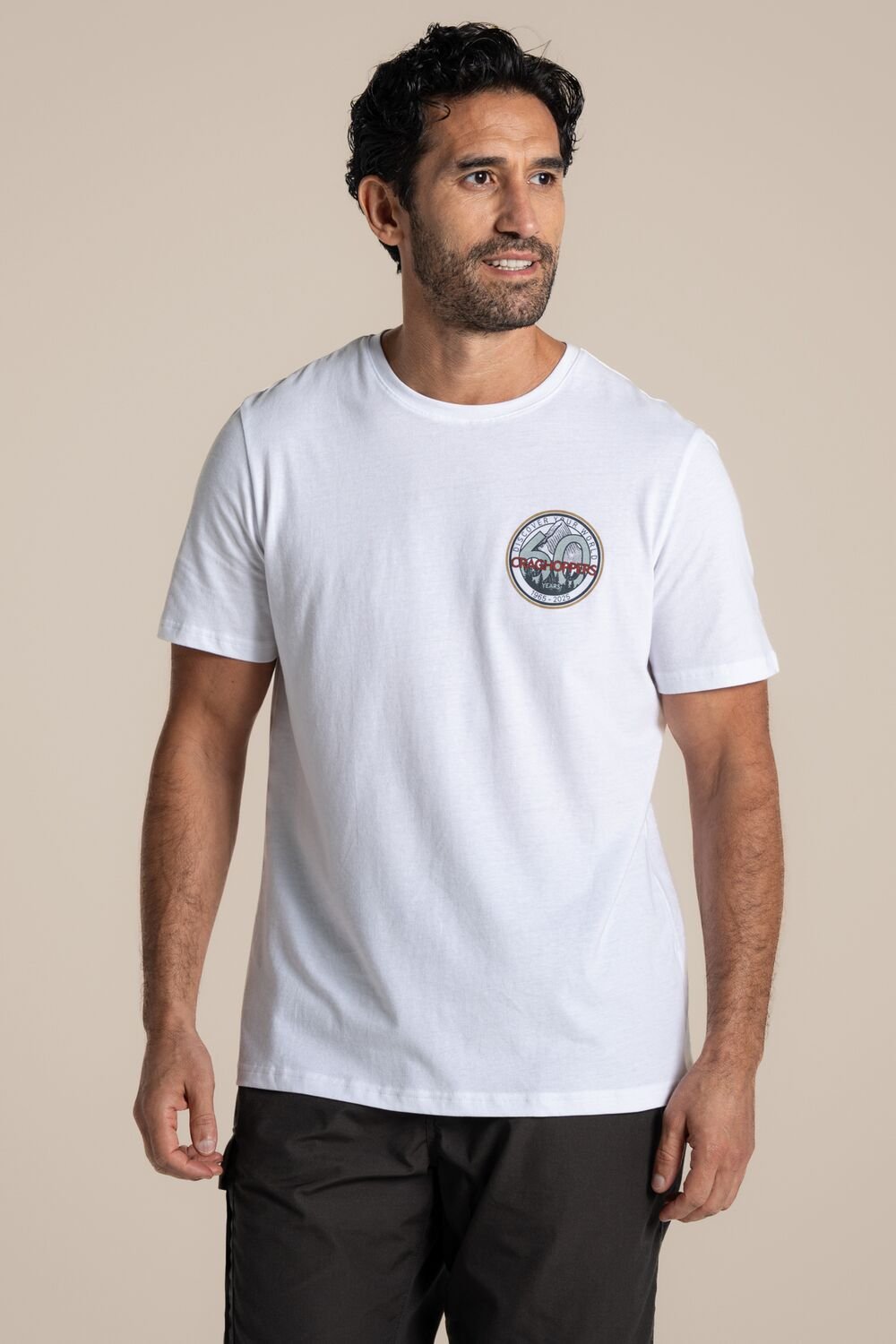 Craghoppers Craghoppers Men's Lucent Relaxed Fit Short Sleeved T-Shirt in White - 2