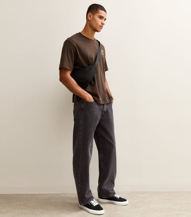 jack & jones Men's Black Straight Leg Jeans Jack & Jones New Look - 2