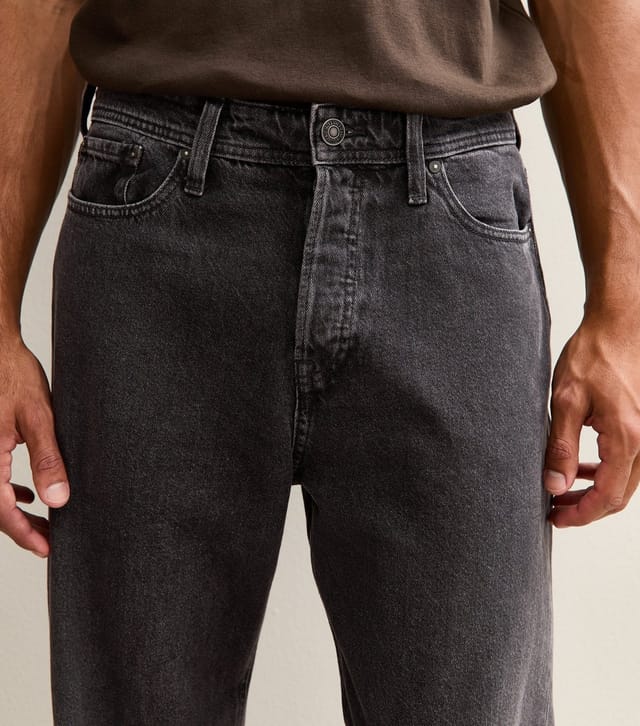 jack & jones Men's Black Straight Leg Jeans Jack & Jones New Look - 3