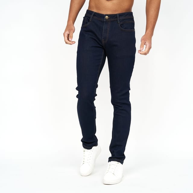 Duck&Cover Duck&Cover Maylead Men's Slim-Fit Five-Pocket Denim Jeans in Dark Blue - 2