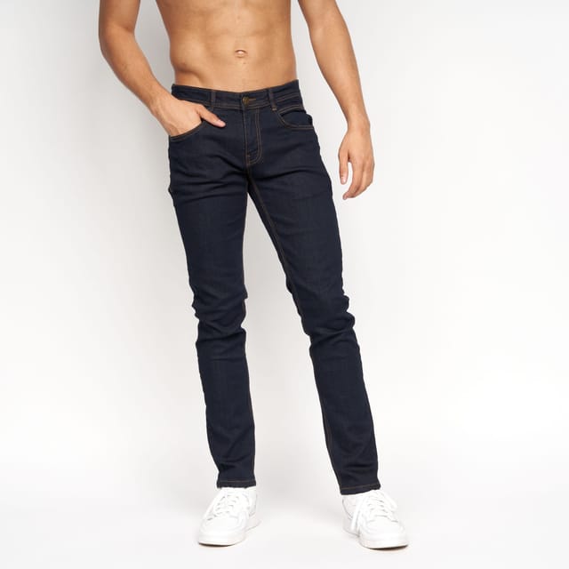 Duck&Cover Duck&Cover Maylead Men's Slim-Fit Five-Pocket Denim Jeans in Dark Blue - 3