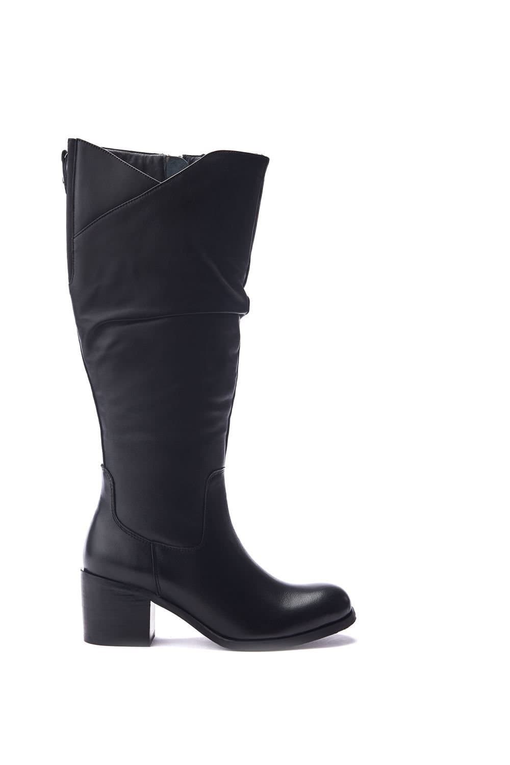 Moda In Pelle Moda In Pelle Women's 'Soleene' Leather Heeled Boots in Black