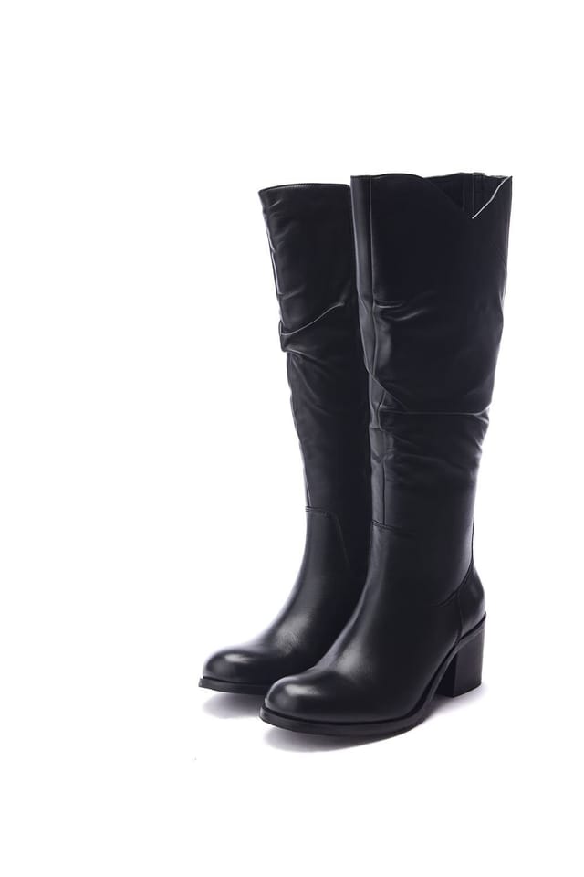 Moda In Pelle Moda In Pelle Women's 'Soleene' Leather Heeled Boots in Black - 2