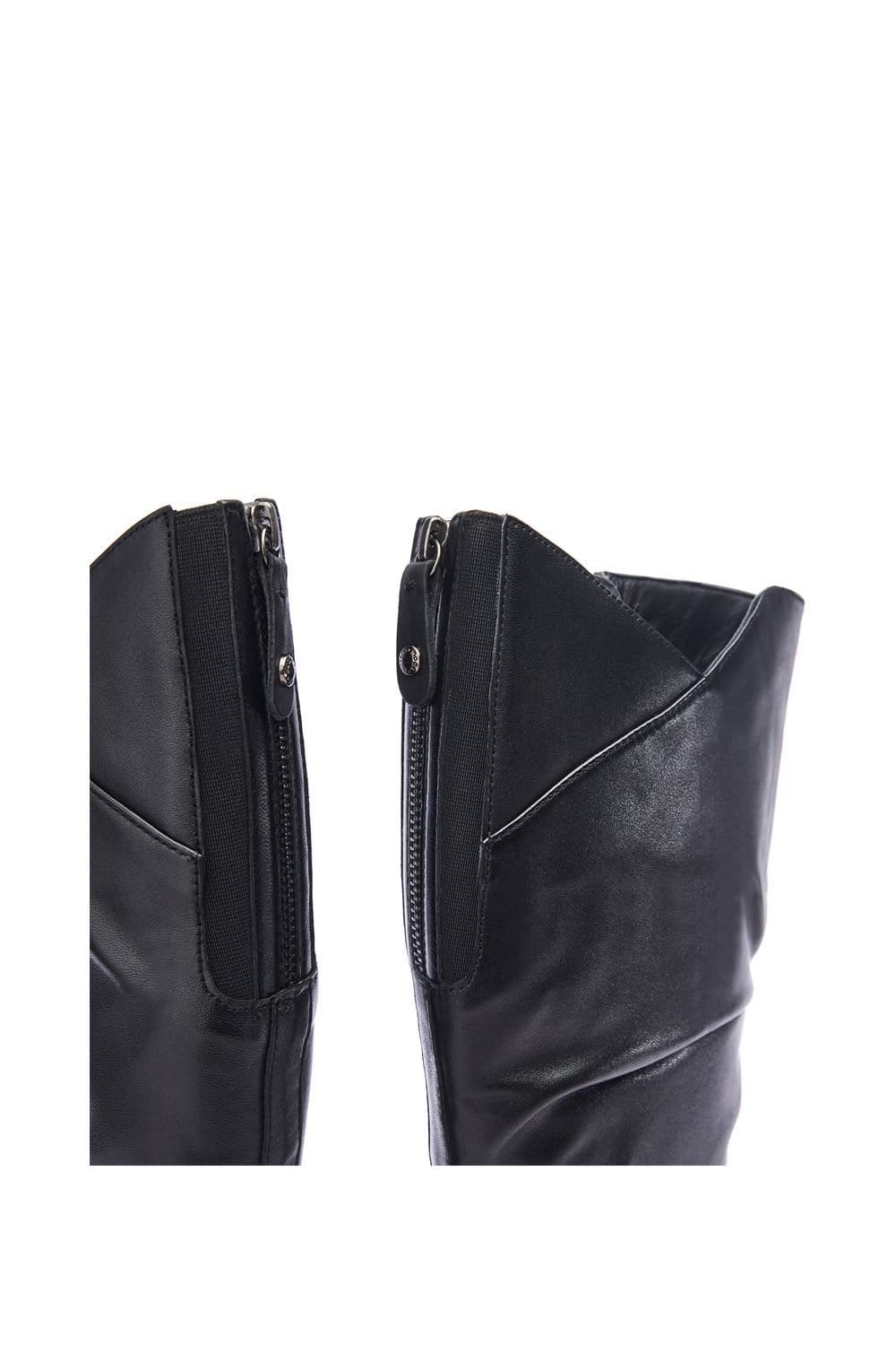 Moda In Pelle Moda In Pelle Women's 'Soleene' Leather Heeled Boots in Black - 4