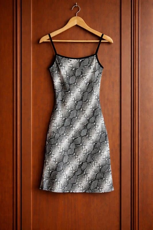 Topshop Topshop Snake Print Slip Dress