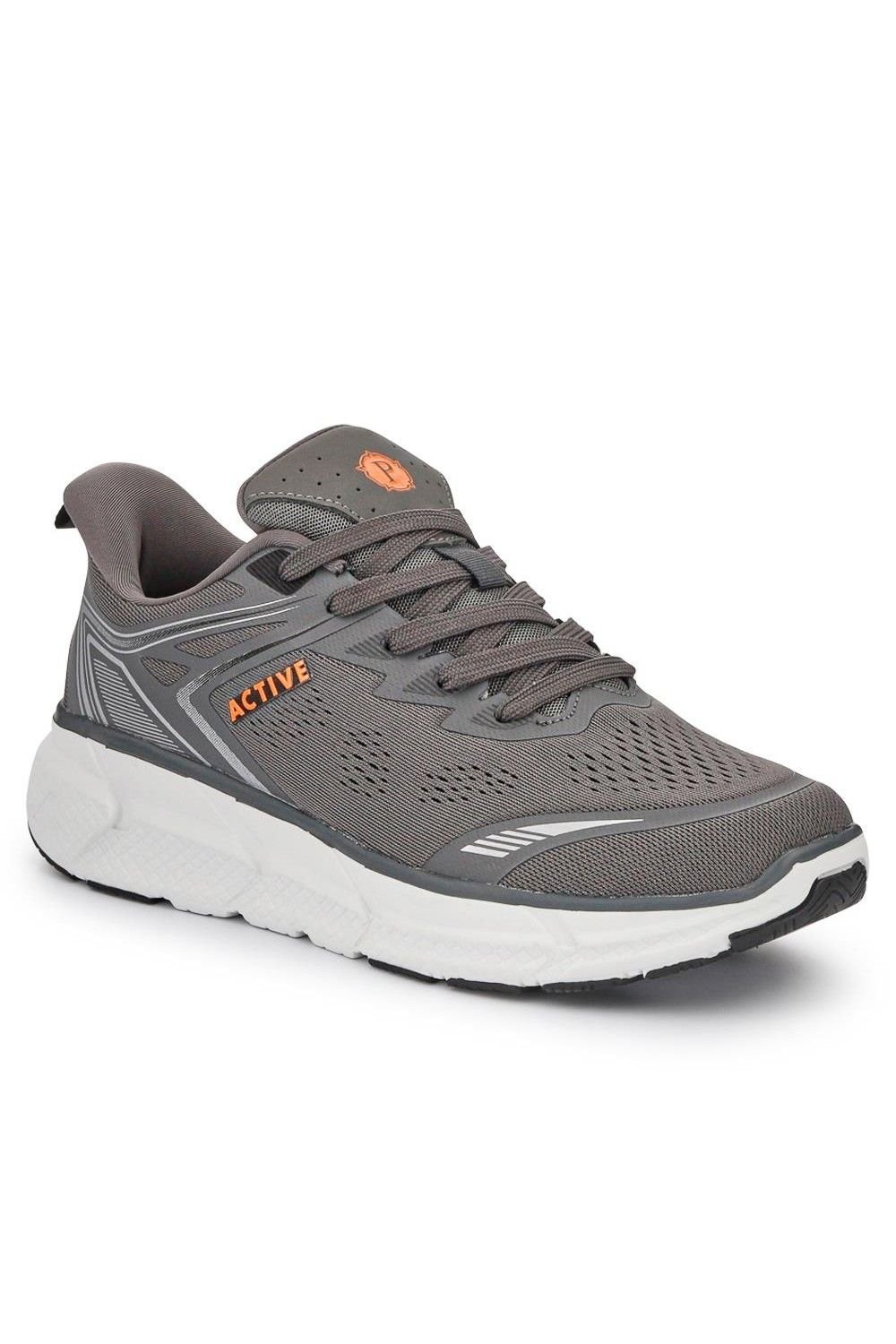 Pavers Pavers Men's Just Step In Wide Fit Memory Foam Trainers in Grey - 1